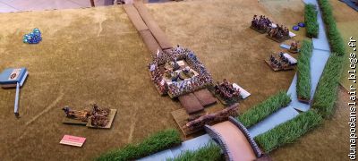 Les légers hanovriens se débarrassent d'une batterie ennemie